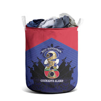 Les Grenadiers Haiti Football Laundry Basket 2026 Nou Retounen Blue Version - Wonder Print Shop