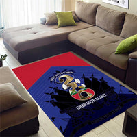 Les Grenadiers Haiti Football Area Rug 2026 Nou Retounen Blue Version - Wonder Print Shop