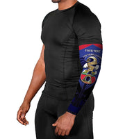 Personalized Les Grenadiers Haiti Football Arm Sleeves 2026 Nou Retounen Blue Version - Wonder Print Shop