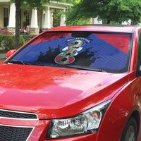 Les Grenadiers Haiti Football Auto Sun Shade 2026 Nou Retounen Blue Version - Wonder Print Shop