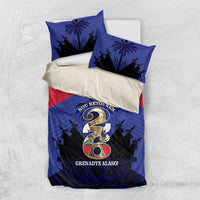 Les Grenadiers Haiti Football Bedding Set 2026 Nou Retounen Blue Version - Wonder Print Shop