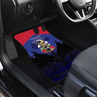Personalized Les Grenadiers Haiti Football Car Mats 2026 Nou Retounen Blue Version - Wonder Print Shop