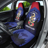 Les Grenadiers Haiti Football Car Seat Cover 2026 Nou Retounen Blue Version - Wonder Print Shop
