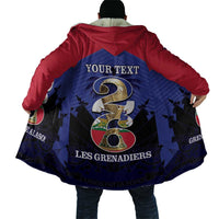Personalized Les Grenadiers Haiti Football Cloak 2026 Nou Retounen Blue Version - Wonder Print Shop