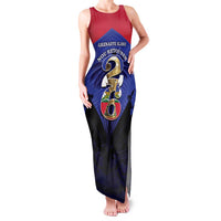Personalized Les Grenadiers Haiti Football Family Matching Tank Maxi Dress and Hawaiian Shirt 2026 Nou Retounen Blue Version - Wonder Print Shop