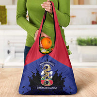 Les Grenadiers Haiti Football Grocery Bag 2026 Nou Retounen Blue Version - Wonder Print Shop