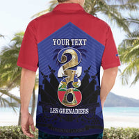 Personalized Les Grenadiers Haiti Football Hawaiian Shirt 2026 Nou Retounen Blue Version - Wonder Print Shop