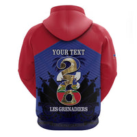 Personalized Les Grenadiers Haiti Football Hoodie 2026 Nou Retounen Blue Version - Wonder Print Shop