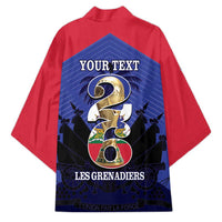 Personalized Les Grenadiers Haiti Football Kimono 2026 Nou Retounen Blue Version - Wonder Print Shop