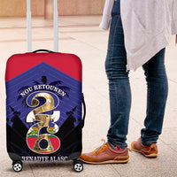 Les Grenadiers Haiti Football Luggage Cover 2026 Nou Retounen Blue Version - Wonder Print Shop