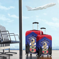 Les Grenadiers Haiti Football Luggage Cover 2026 Nou Retounen Blue Version - Wonder Print Shop