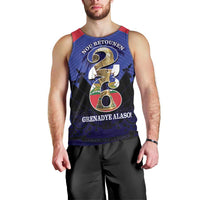 Personalized Les Grenadiers Haiti Football Men Tank Top 2026 Nou Retounen Blue Version - Wonder Print Shop