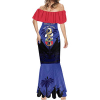 Personalized Les Grenadiers Haiti Football Mermaid Dress 2026 Nou Retounen Blue Version - Wonder Print Shop