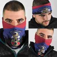 Les Grenadiers Haiti Football Neck Gaiter 2026 Nou Retounen Blue Version - Wonder Print Shop