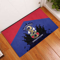 Les Grenadiers Haiti Football Rubber Doormat 2026 Nou Retounen Blue Version - Wonder Print Shop