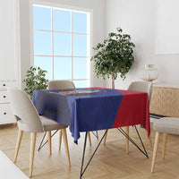 Les Grenadiers Haiti Football Tablecloth 2026 Nou Retounen Blue Version - Wonder Print Shop