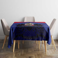 Les Grenadiers Haiti Football Tablecloth 2026 Nou Retounen Blue Version - Wonder Print Shop