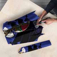 Les Grenadiers Haiti Football Umbrella 2026 Nou Retounen Blue Version - Wonder Print Shop