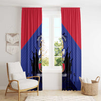 Les Grenadiers Haiti Football Window Curtain 2026 Nou Retounen Blue Version - Wonder Print Shop