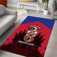 Les Grenadiers Haiti Football Area Rug 2026 Nou Retounen Red Version - Wonder Print Shop