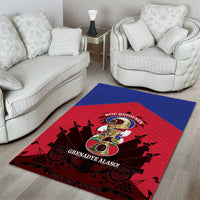 Les Grenadiers Haiti Football Area Rug 2026 Nou Retounen Red Version - Wonder Print Shop