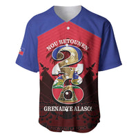 Personalized Les Grenadiers Haiti Football Baseball Jersey 2026 Nou Retounen Red Version - Wonder Print Shop