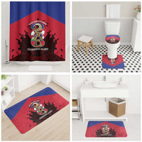 Les Grenadiers Haiti Football Bathroom Set 2026 Nou Retounen Red Version - Wonder Print Shop