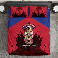 Les Grenadiers Haiti Football Bedding Set 2026 Nou Retounen Red Version - Wonder Print Shop