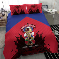 Les Grenadiers Haiti Football Bedding Set 2026 Nou Retounen Red Version - Wonder Print Shop