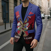 Personalized Les Grenadiers Haiti Football Blazer 2026 Nou Retounen Red Version - Wonder Print Shop
