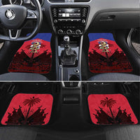 Personalized Les Grenadiers Haiti Football Car Mats 2026 Nou Retounen Red Version - Wonder Print Shop