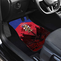 Personalized Les Grenadiers Haiti Football Car Mats 2026 Nou Retounen Red Version - Wonder Print Shop