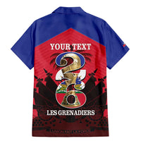 Personalized Les Grenadiers Haiti Football Family Matching Mermaid Dress and Hawaiian Shirt 2026 Nou Retounen Red Version - Wonder Print Shop