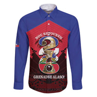 Personalized Les Grenadiers Haiti Football Family Matching Puletasi and Hawaiian Shirt 2026 Nou Retounen Red Version - Wonder Print Shop