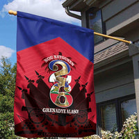 Les Grenadiers Haiti Football Garden Flag 2026 Nou Retounen Red Version - Wonder Print Shop