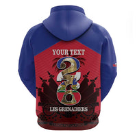 Personalized Les Grenadiers Haiti Football Hoodie 2026 Nou Retounen Red Version - Wonder Print Shop