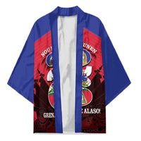 Personalized Les Grenadiers Haiti Football Kimono 2026 Nou Retounen Red Version - Wonder Print Shop