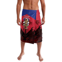 Personalized Les Grenadiers Haiti Football Lavalava 2026 Nou Retounen Red Version - Wonder Print Shop