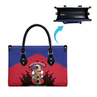 Les Grenadiers Haiti Football Leather Bag 2026 Nou Retounen Red Version - Wonder Print Shop