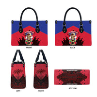 Les Grenadiers Haiti Football Leather Bag 2026 Nou Retounen Red Version - Wonder Print Shop