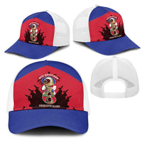 Les Grenadiers Haiti Football Mesh Trucker Cap 2026 Nou Retounen Red Version - Wonder Print Shop