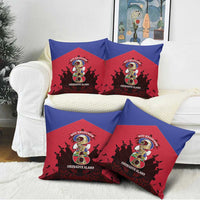 Les Grenadiers Haiti Football Pillow Cover 2026 Nou Retounen Red Version - Wonder Print Shop