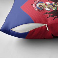 Les Grenadiers Haiti Football Pillow Cover 2026 Nou Retounen Red Version - Wonder Print Shop