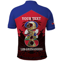 Personalized Les Grenadiers Haiti Football Polo Shirt 2026 Nou Retounen Red Version - Wonder Print Shop