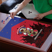 Les Grenadiers Haiti Football Puzzle 2026 Nou Retounen Red Version - Wonder Print Shop