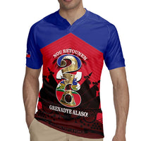 Personalized Les Grenadiers Haiti Football Rugby Jersey 2026 Nou Retounen Red Version - Wonder Print Shop
