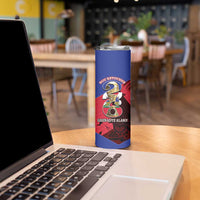 Personalized Les Grenadiers Haiti Football Skinny Tumbler 2026 Nou Retounen Red Version - Wonder Print Shop