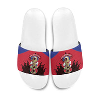 Les Grenadiers Haiti Football Slide Sandals 2026 Nou Retounen Red Version - Wonder Print Shop