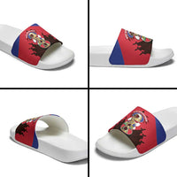 Les Grenadiers Haiti Football Slide Sandals 2026 Nou Retounen Red Version - Wonder Print Shop