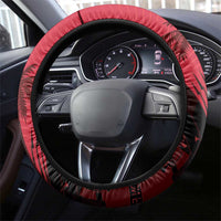 Les Grenadiers Haiti Football Steering Wheel Cover 2026 Nou Retounen Red Version - Wonder Print Shop